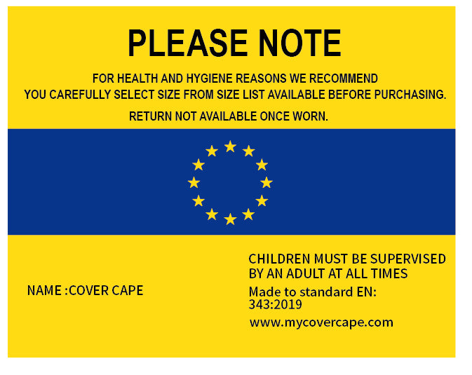 Blue Waterproof Cover Cape for Boys