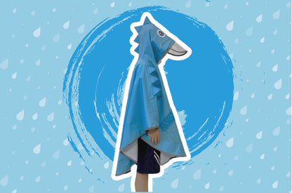 Blue Waterproof Cover Cape for Boys