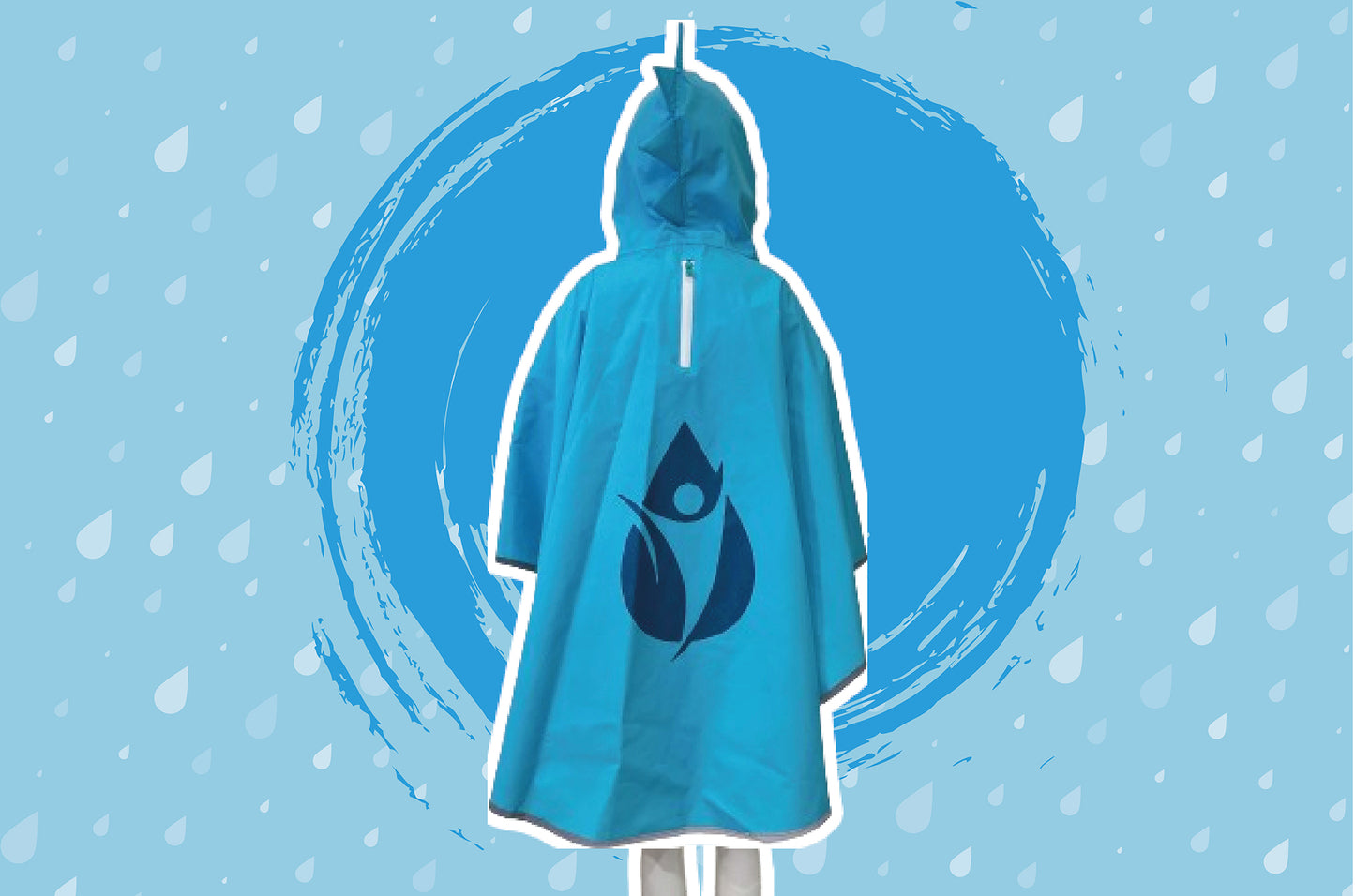 Blue Waterproof Cover Cape for Boys
