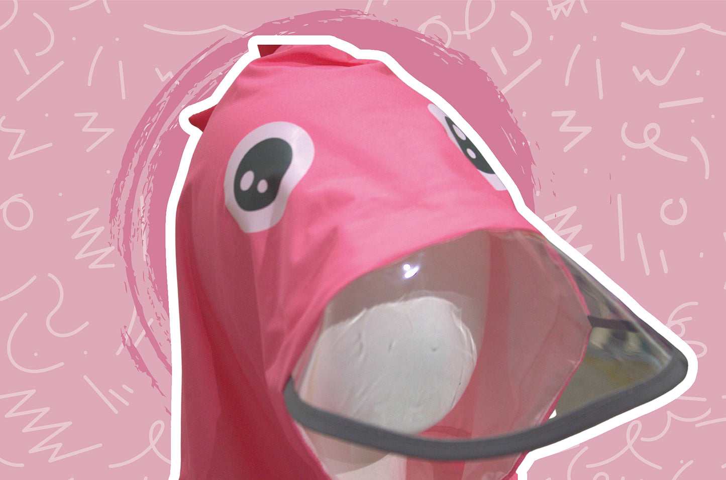 Pink Waterproof Cover Cape for Girls