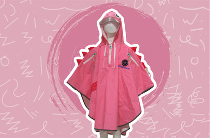 Pink Waterproof Cover Cape for Girls