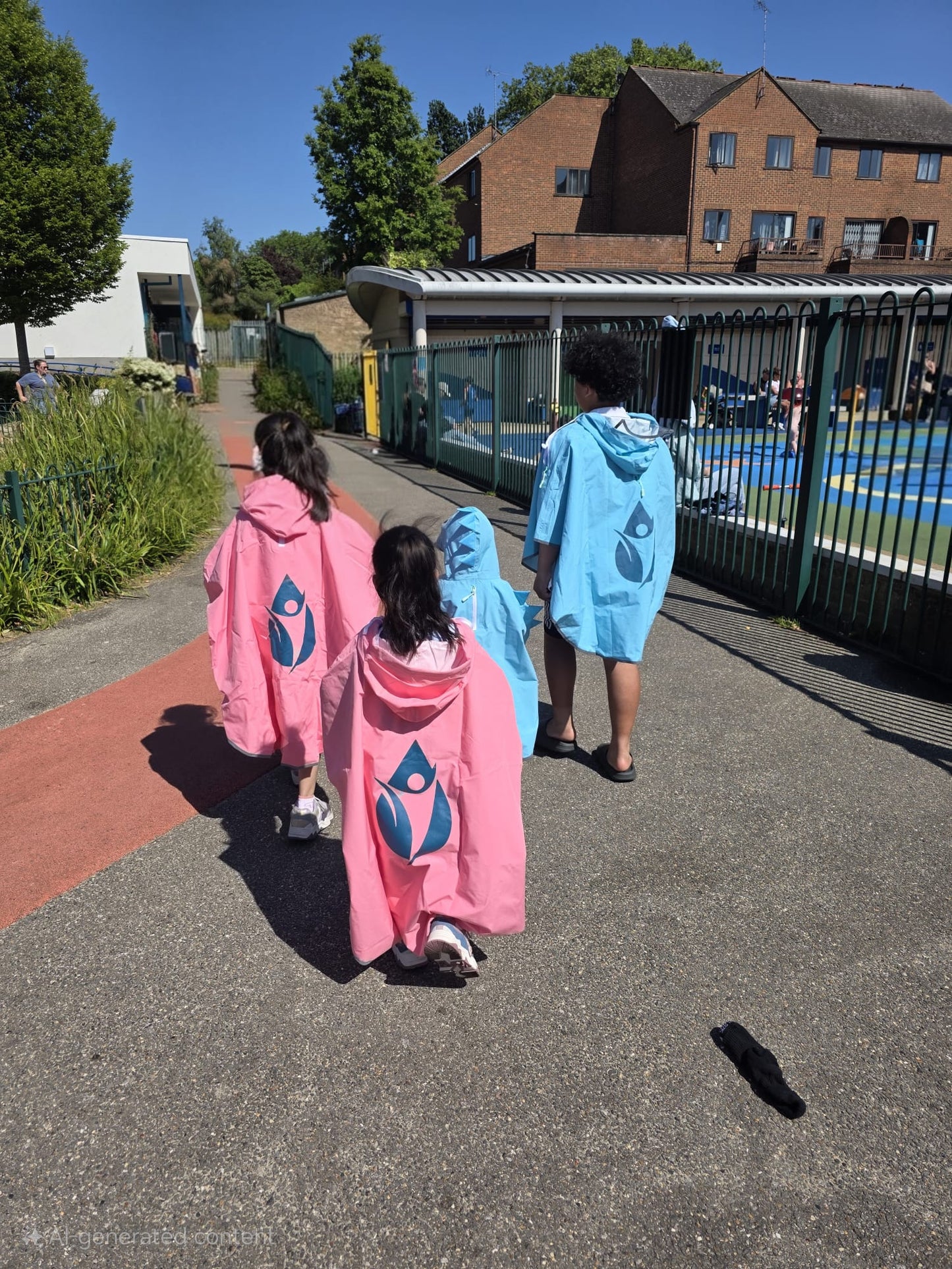 Blue Waterproof Cover Cape for Boys